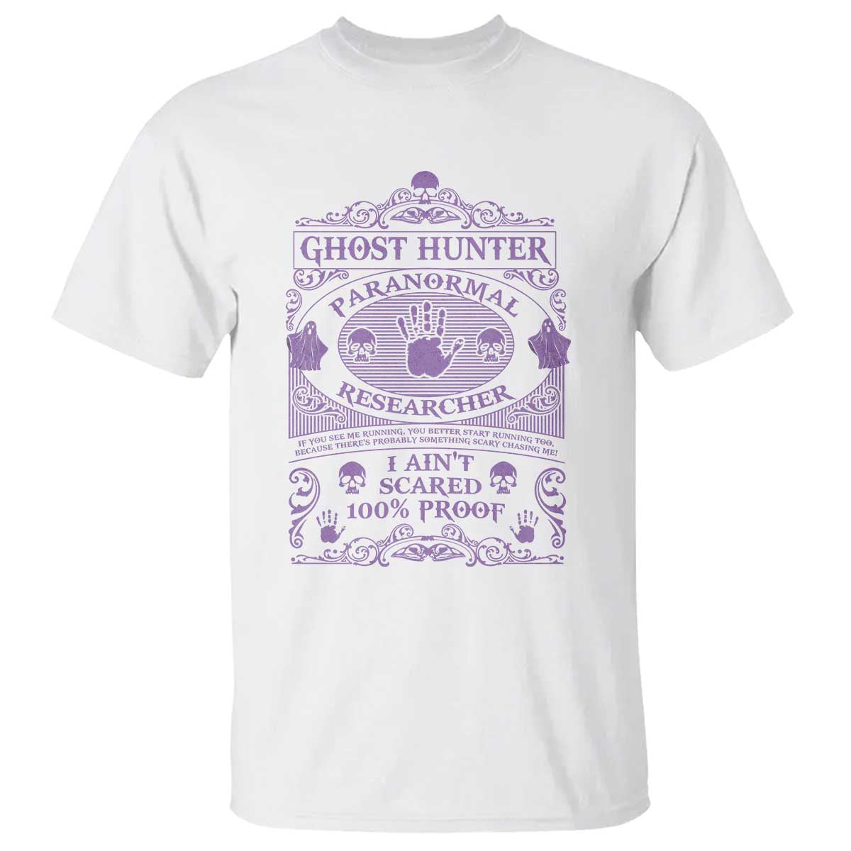 Ghost Hunting T Shirt Halloween Paranormal Researcher - Wonder Print Shop