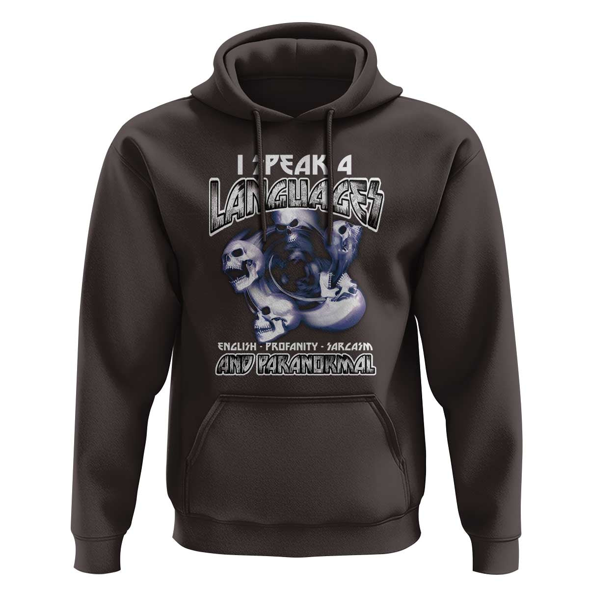 Ghost Hunting Hoodie I Speak 4 Languages Paranormal Halloween