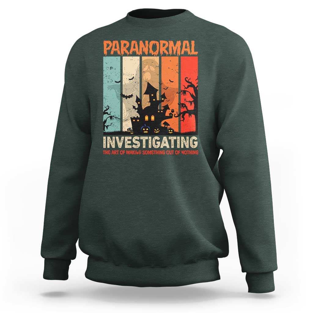 Paranormal Investigator Sweatshirt Ghost Hunting Creepy Halloween - Wonder Print Shop