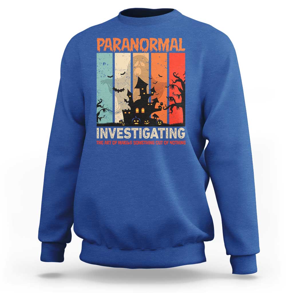 Paranormal Investigator Sweatshirt Ghost Hunting Creepy Halloween - Wonder Print Shop