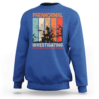 Paranormal Investigator Sweatshirt Ghost Hunting Creepy Halloween - Wonder Print Shop