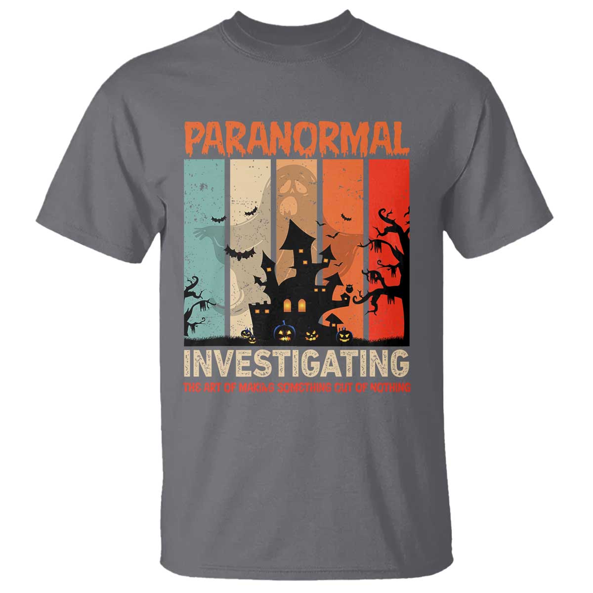 Paranormal Investigator T Shirt Ghost Hunting Creepy Halloween - Wonder Print Shop
