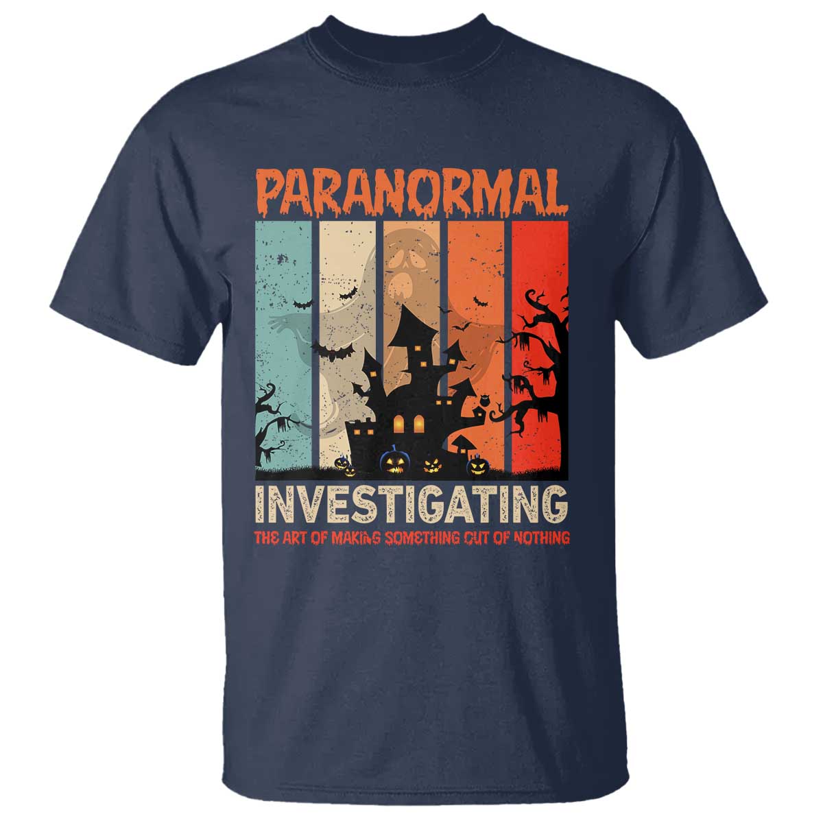 Paranormal Investigator T Shirt Ghost Hunting Creepy Halloween - Wonder Print Shop