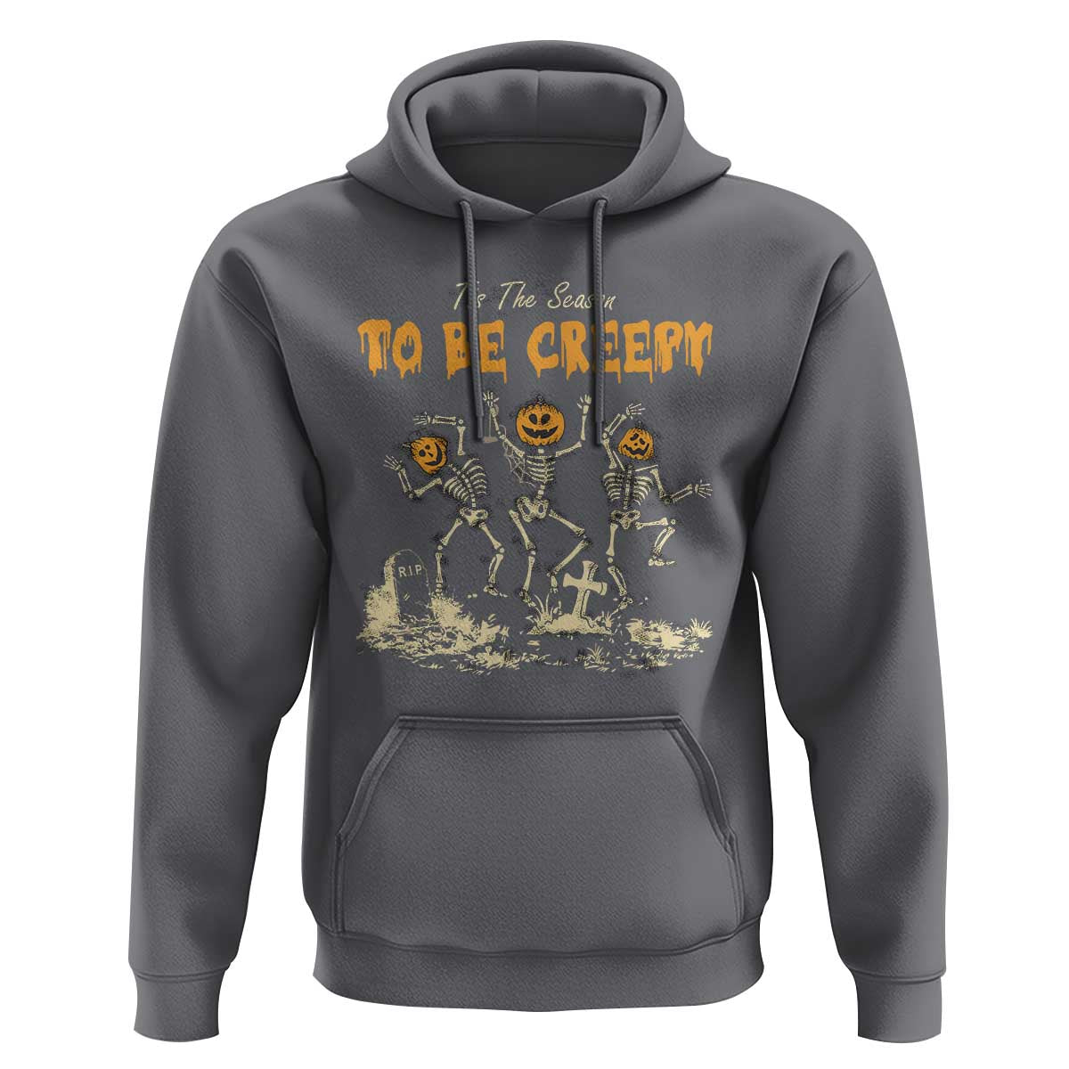 Funny Halloween Hoodie Tis The Season To Be Creepy Dancing Skeleton