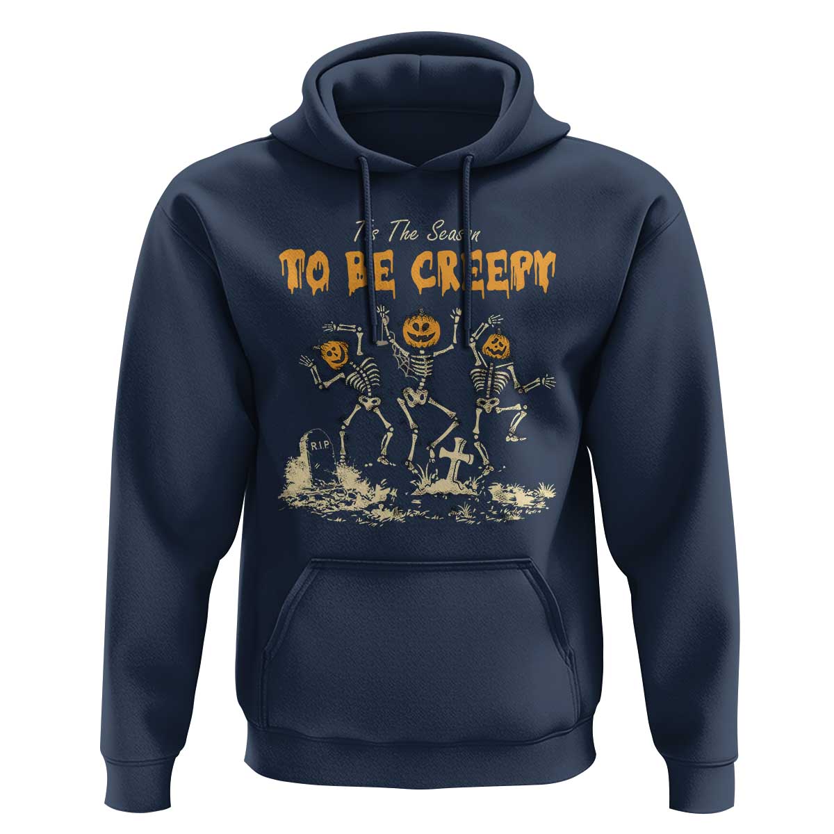 Funny Halloween Hoodie Tis The Season To Be Creepy Dancing Skeleton