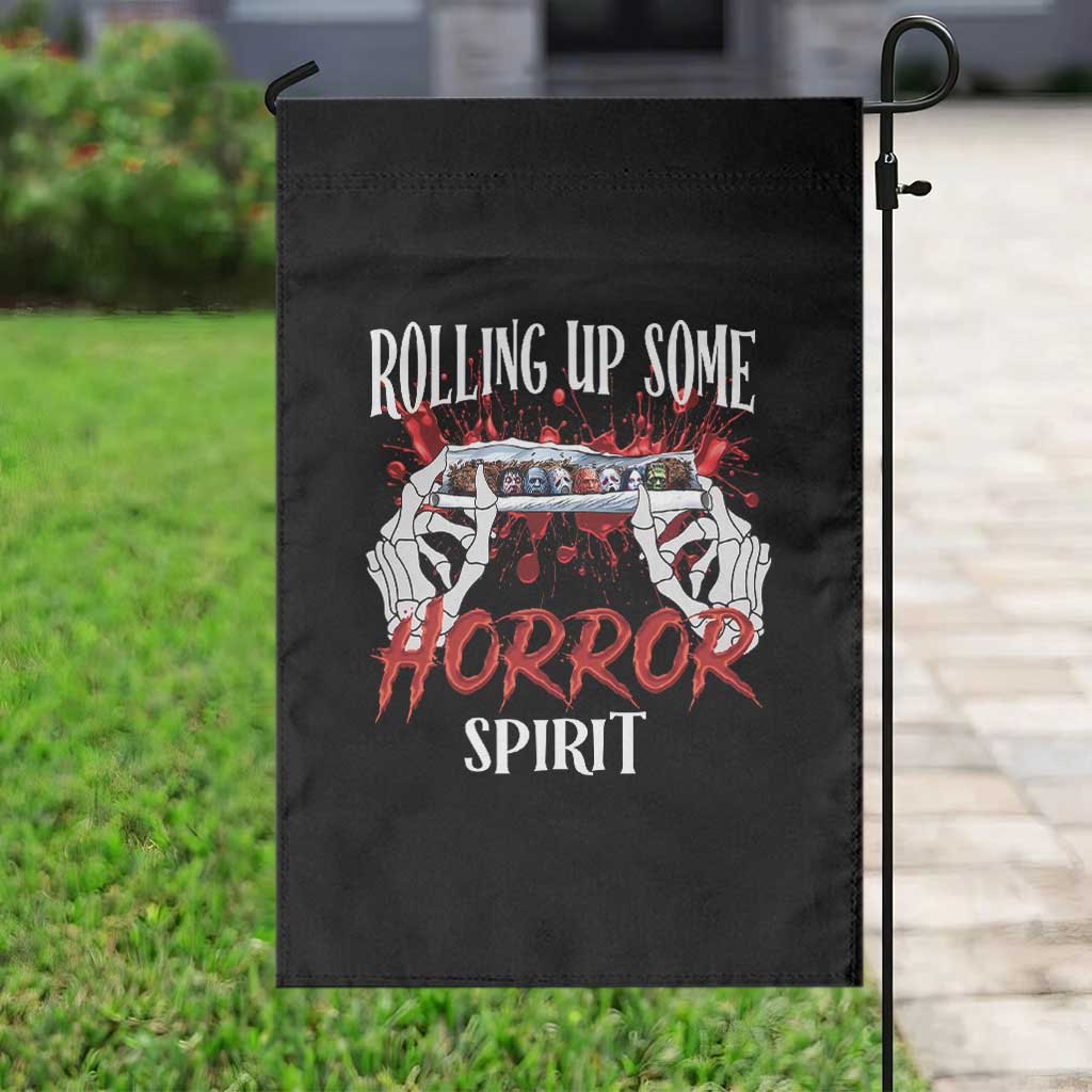 Funny Halloween Garden Flag Rolling Up Some Horror Spirit - Wonder Print Shop
