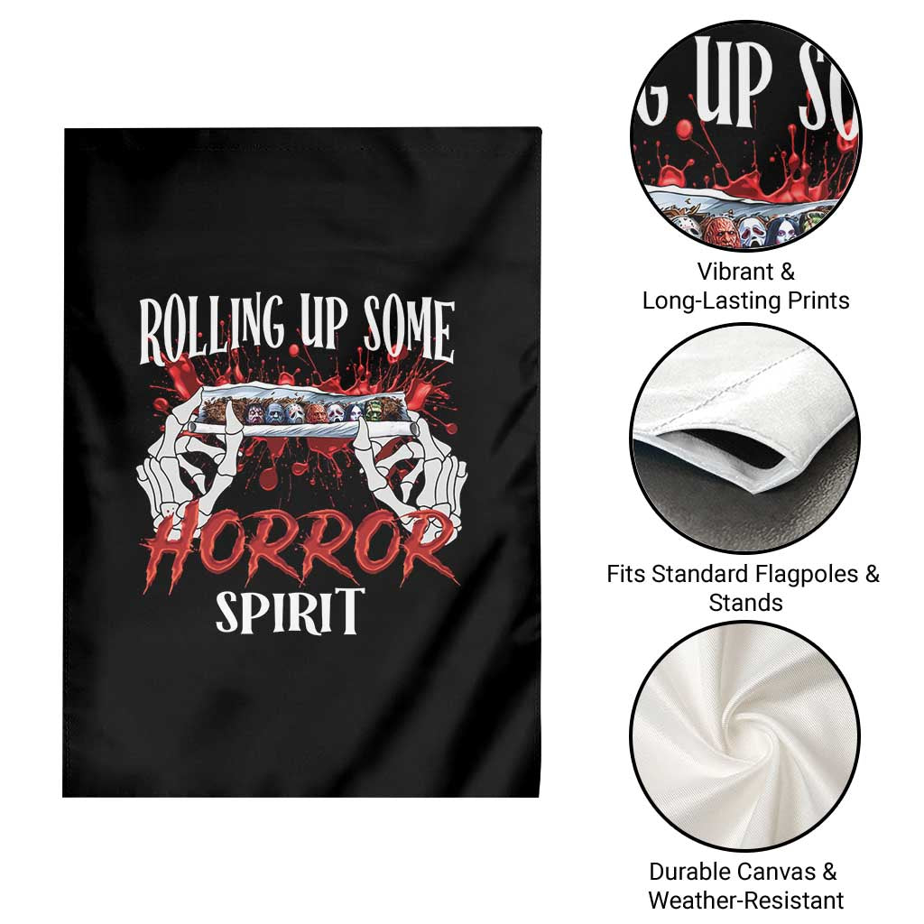 Funny Halloween Garden Flag Rolling Up Some Horror Spirit - Wonder Print Shop