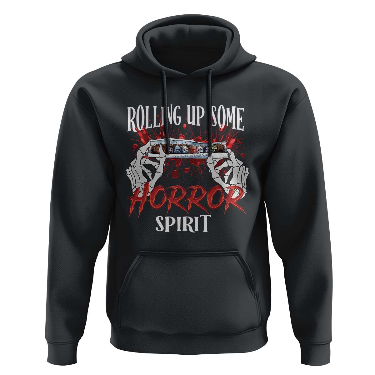 Funny Halloween Hoodie Rolling Up Some Horror Spirit