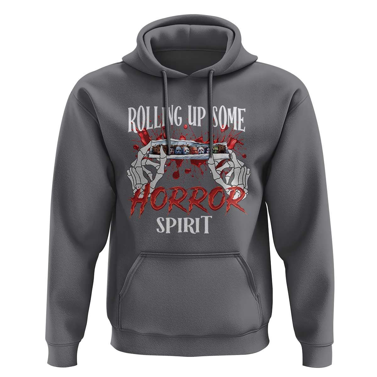 Funny Halloween Hoodie Rolling Up Some Horror Spirit