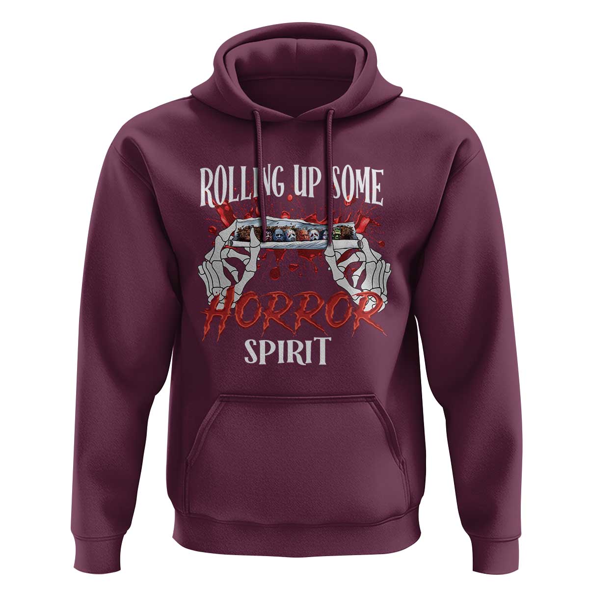 Funny Halloween Hoodie Rolling Up Some Horror Spirit
