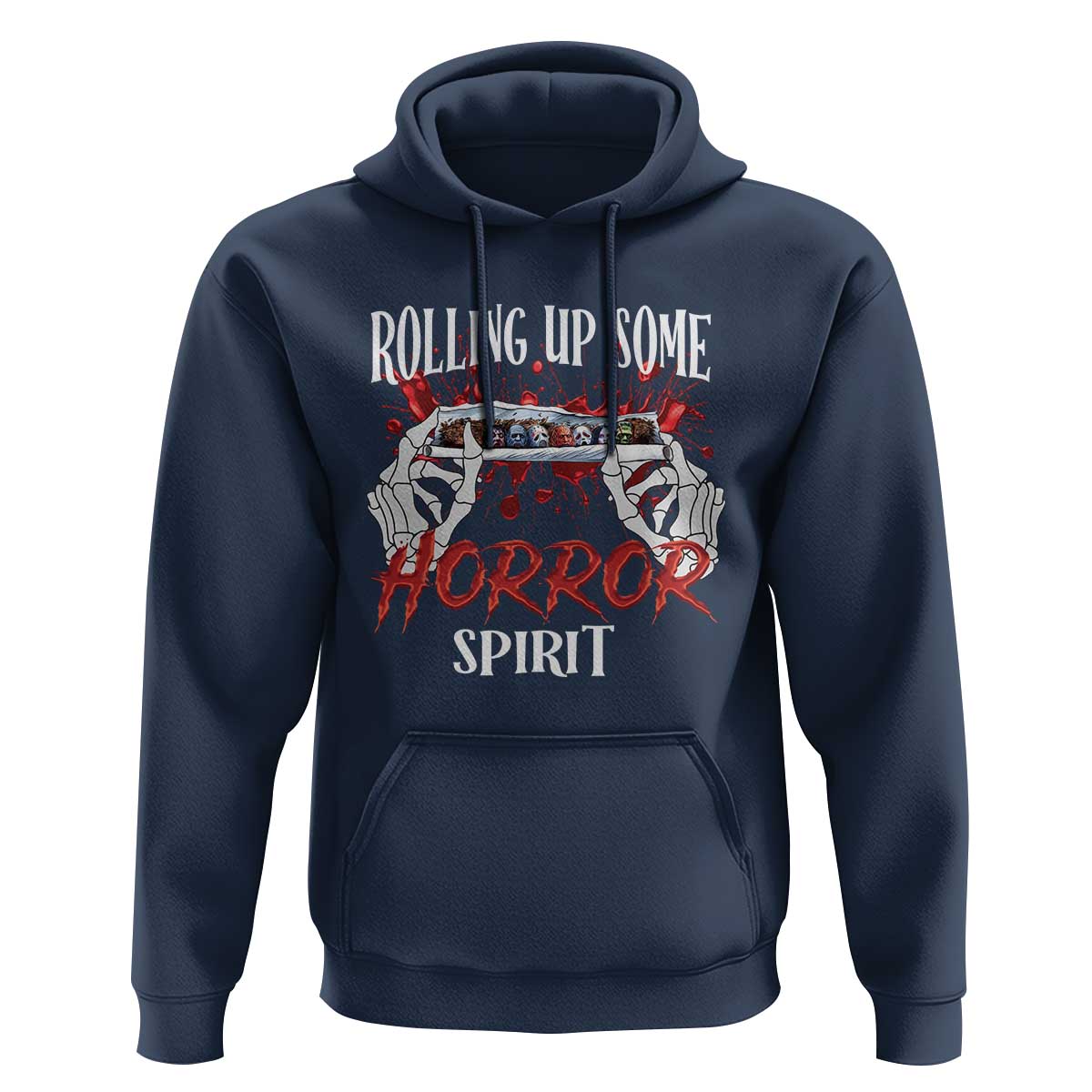 Funny Halloween Hoodie Rolling Up Some Horror Spirit
