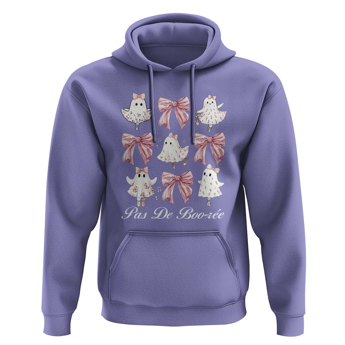 Coquette Halloween Hoodie Pas De Boo-rée Ghost Ballerina