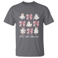 Coquette Halloween T Shirt Pas De Boo-re Ghost Ballerina - Wonder Print Shop