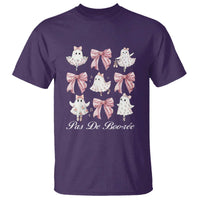 Coquette Halloween T Shirt Pas De Boo-re Ghost Ballerina - Wonder Print Shop