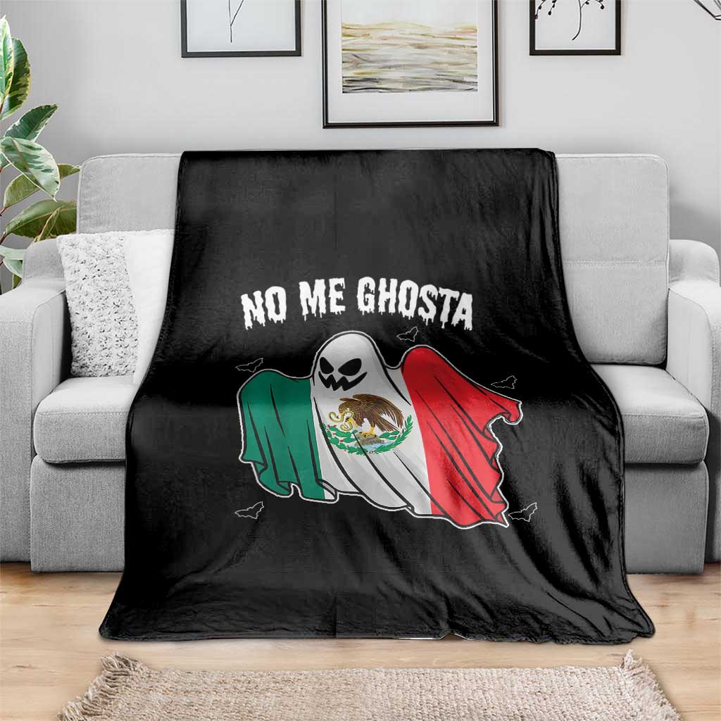 Mexico Halloween Throw Blanket No Me Ghosta Mexican Ghost - Wonder Print Shop