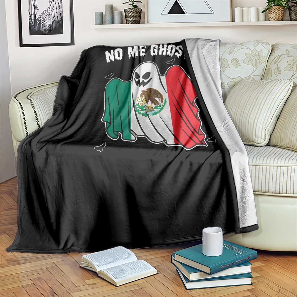 Mexico Halloween Throw Blanket No Me Ghosta Mexican Ghost - Wonder Print Shop