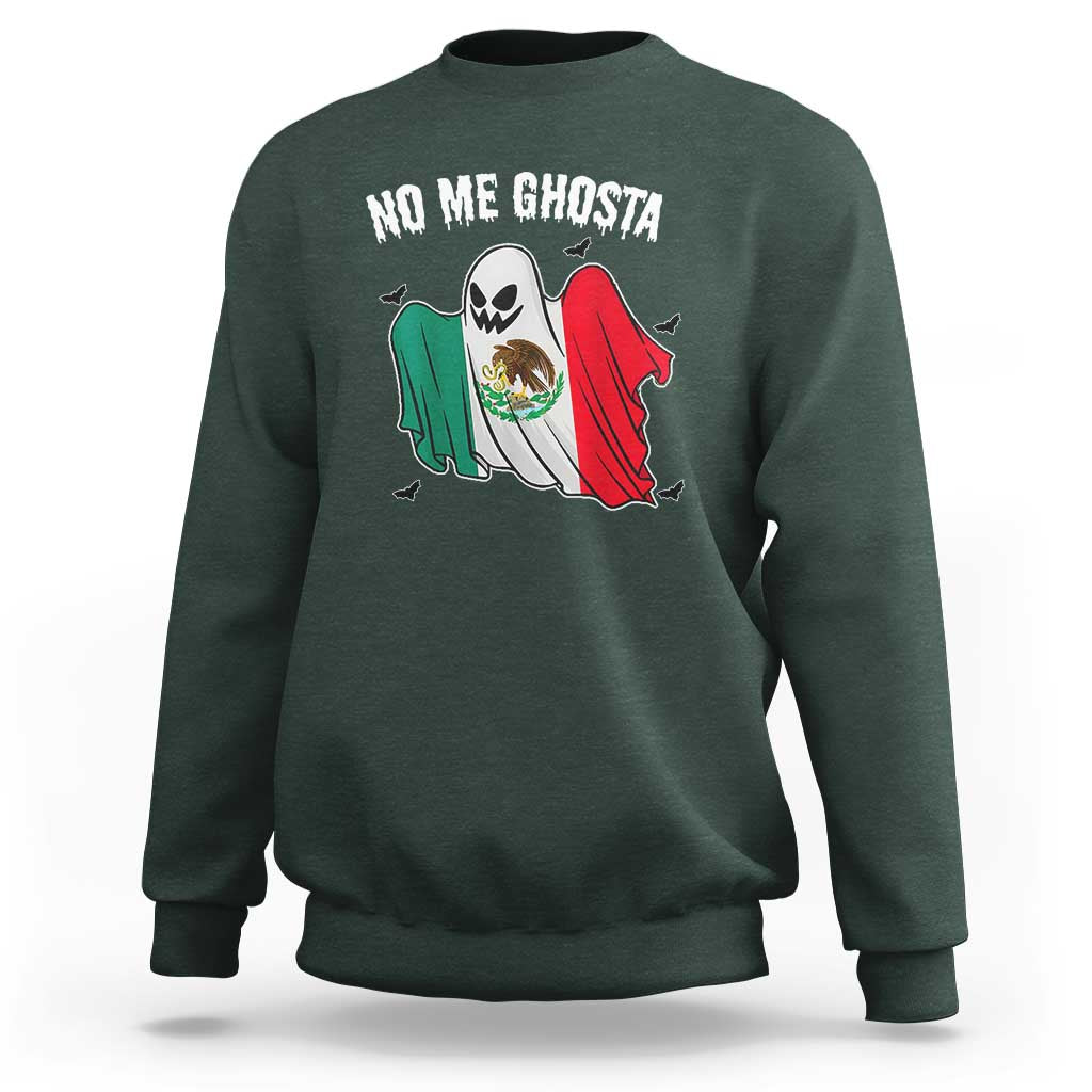 Mexico Halloween Sweatshirt No Me Ghosta Mexican Ghost - Wonder Print Shop
