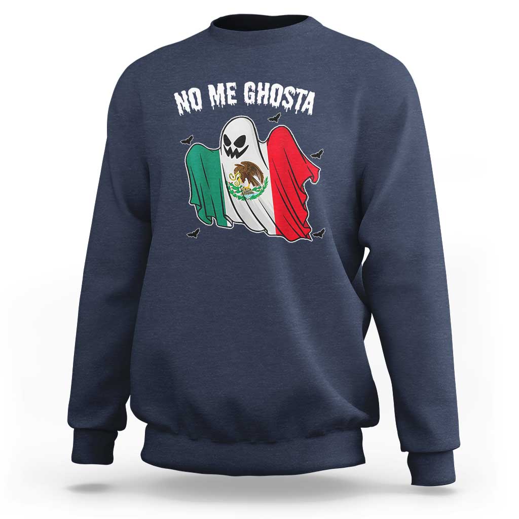 Mexico Halloween Sweatshirt No Me Ghosta Mexican Ghost - Wonder Print Shop