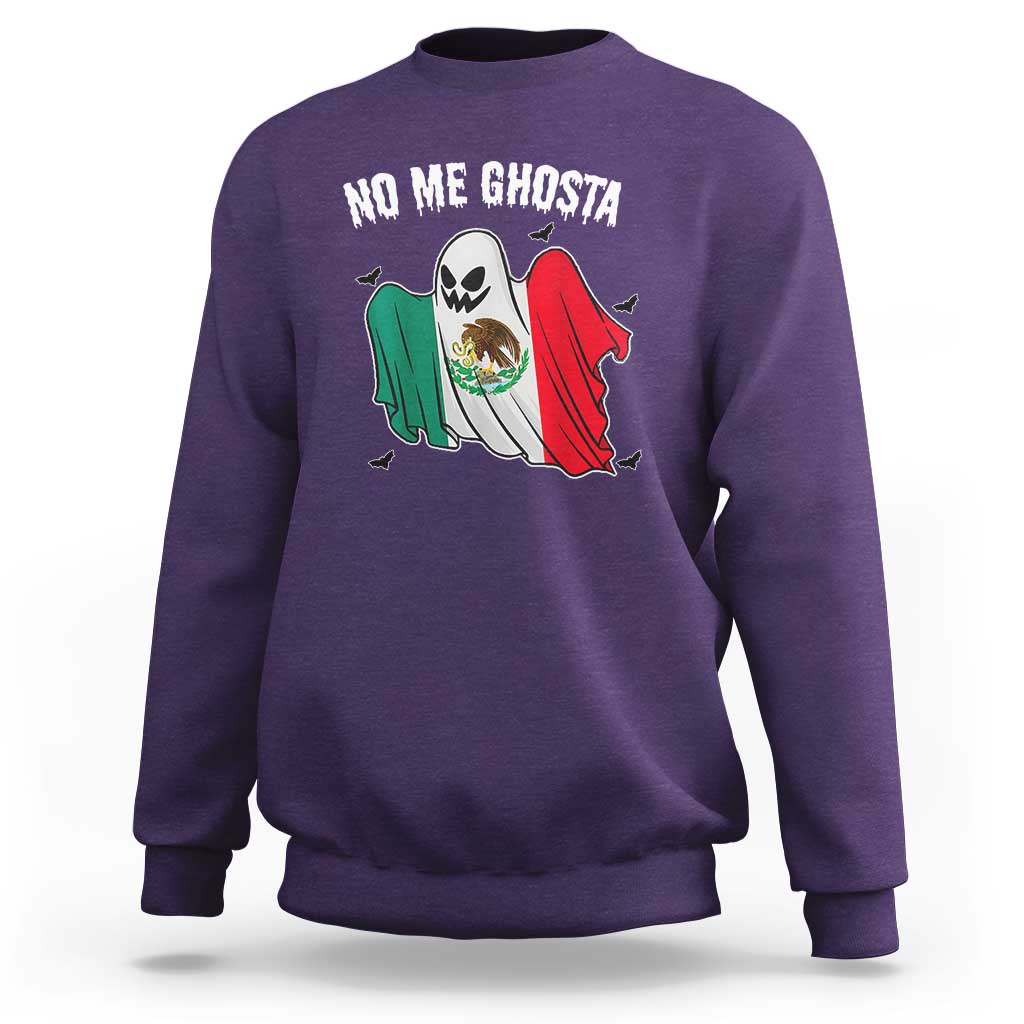 Mexico Halloween Sweatshirt No Me Ghosta Mexican Ghost - Wonder Print Shop