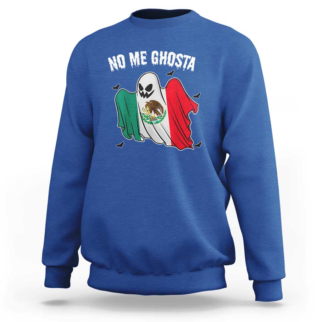 Mexico Halloween Sweatshirt No Me Ghosta Mexican Ghost - Wonder Print Shop