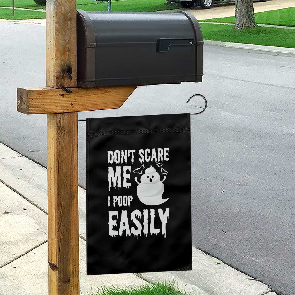 Funny Halloween Garden Flag Don't Scare Me I Poop Easily - Wonder Print Shop