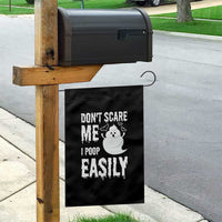 Funny Halloween Garden Flag Don't Scare Me I Poop Easily - Wonder Print Shop