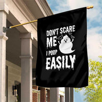Funny Halloween Garden Flag Don't Scare Me I Poop Easily - Wonder Print Shop