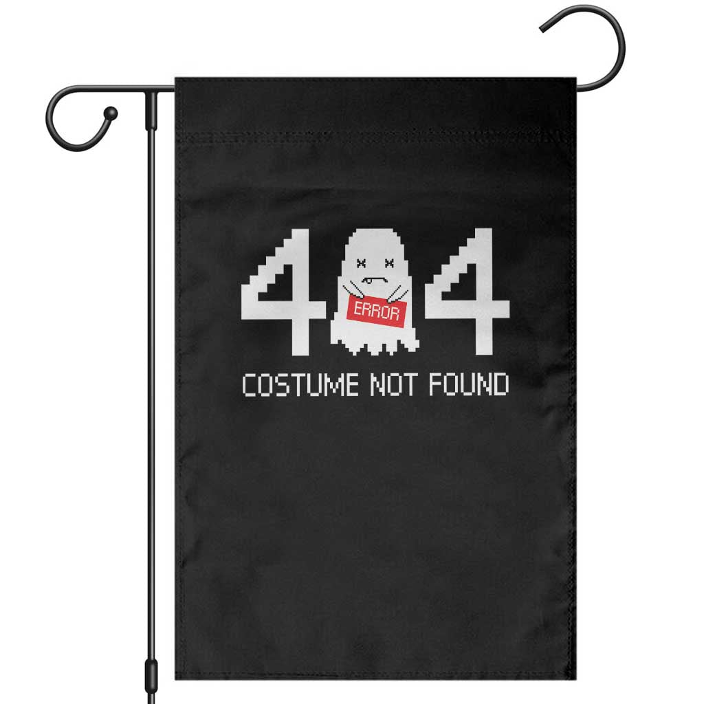 Funny Halloween Garden Flag 404 Error Costume Not Found - Wonder Print Shop