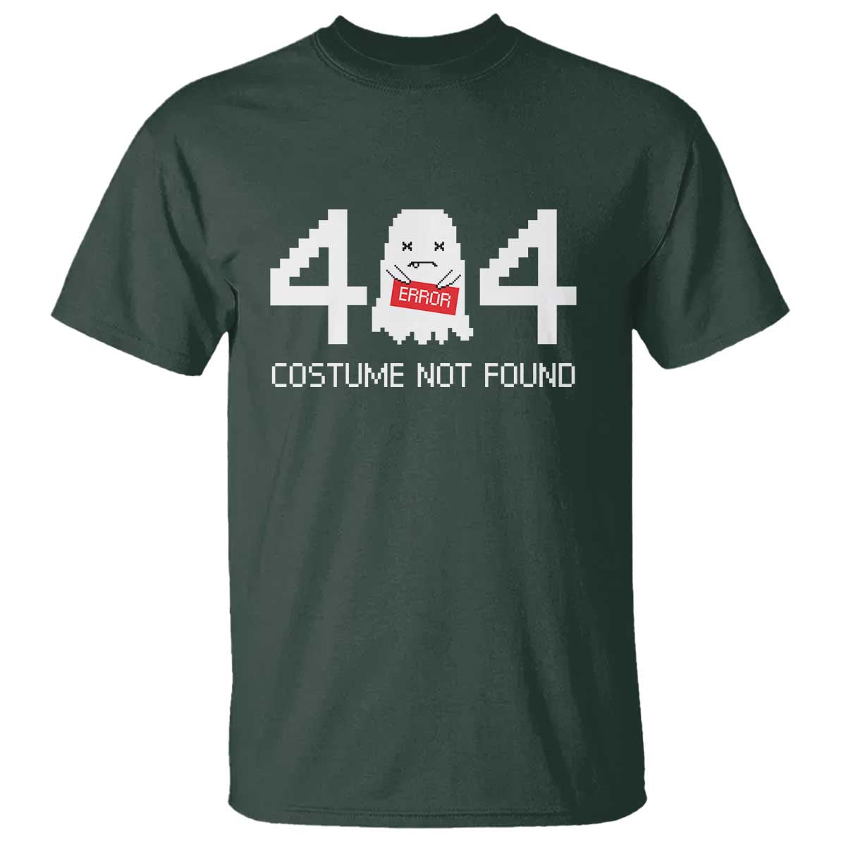 Funny Halloween T Shirt 404 Error Costume Not Found - Wonder Print Shop