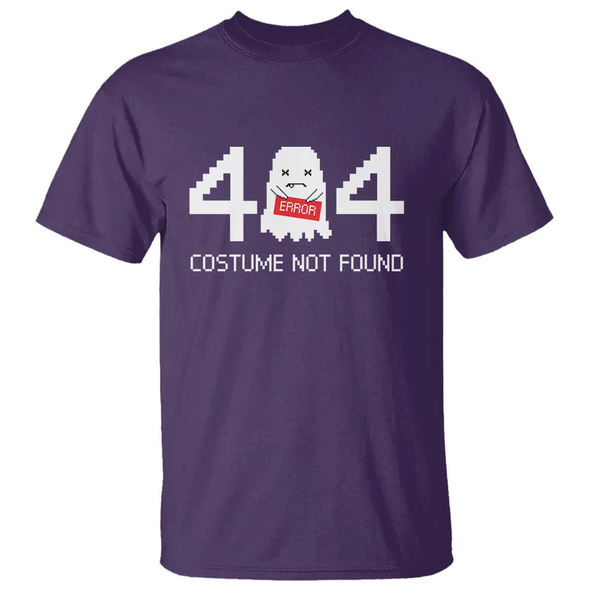 Funny Halloween T Shirt 404 Error Costume Not Found - Wonder Print Shop