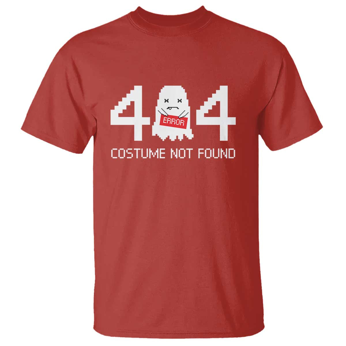 Funny Halloween T Shirt 404 Error Costume Not Found - Wonder Print Shop