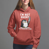 I'm Not Short I'm Penguin Size Angry But Cute Hoodie - Wonder Print Shop