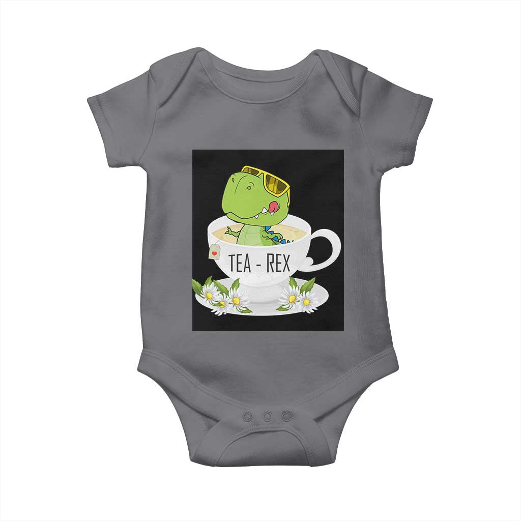 Funny Dinosaur Tea Rex Baby Onesie