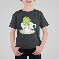 Funny Dinosaur Tea Rex T Shirt For Kid - Wonder Print Shop
