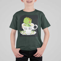 Funny Dinosaur Tea Rex T Shirt For Kid - Wonder Print Shop