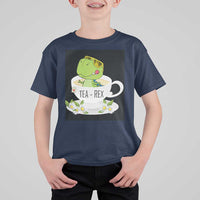 Funny Dinosaur Tea Rex T Shirt For Kid - Wonder Print Shop