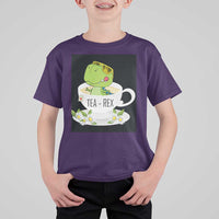 Funny Dinosaur Tea Rex T Shirt For Kid - Wonder Print Shop