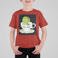 Funny Dinosaur Tea Rex T Shirt For Kid - Wonder Print Shop