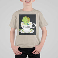 Funny Dinosaur Tea Rex T Shirt For Kid - Wonder Print Shop