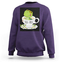 Funny Dinosaur Tea Rex Sweatshirt - Wonder Print Shop