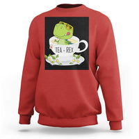 Funny Dinosaur Tea Rex Sweatshirt - Wonder Print Shop