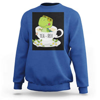 Funny Dinosaur Tea Rex Sweatshirt - Wonder Print Shop