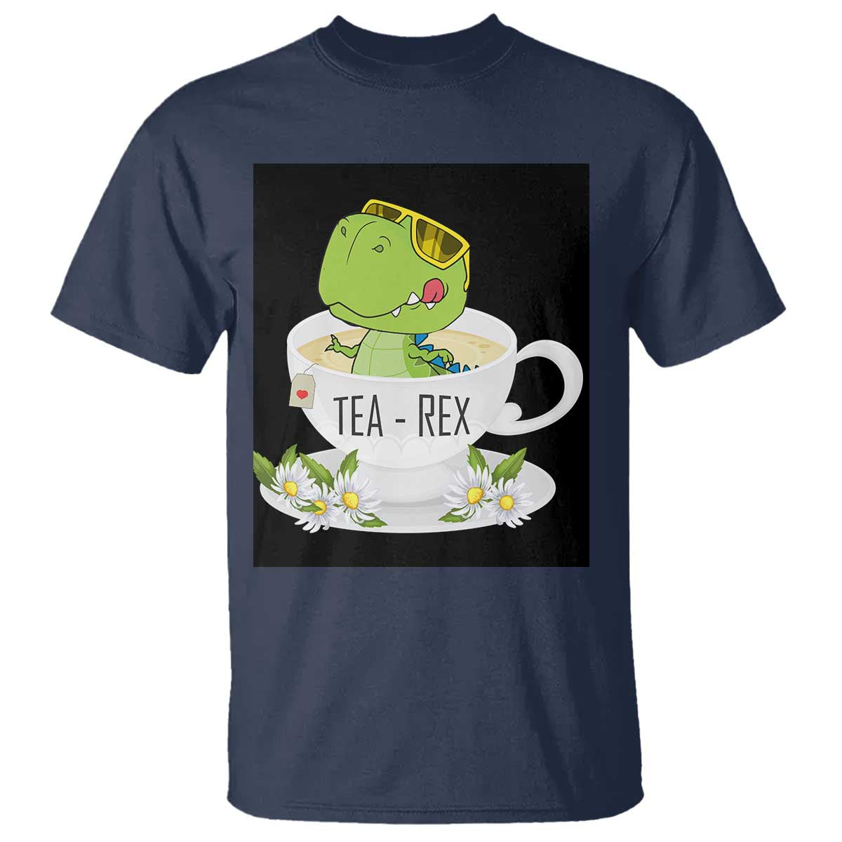 Funny Dinosaur Tea Rex T Shirt - Wonder Print Shop
