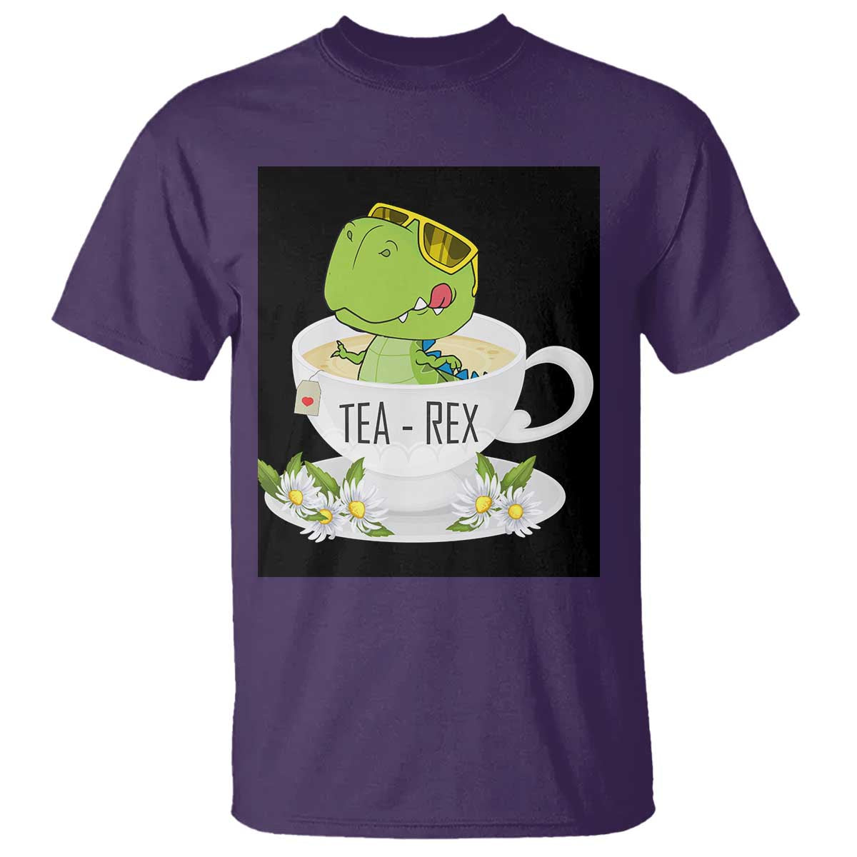 Funny Dinosaur Tea Rex T Shirt - Wonder Print Shop