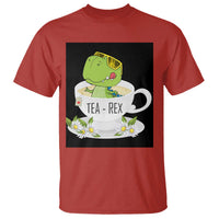 Funny Dinosaur Tea Rex T Shirt - Wonder Print Shop
