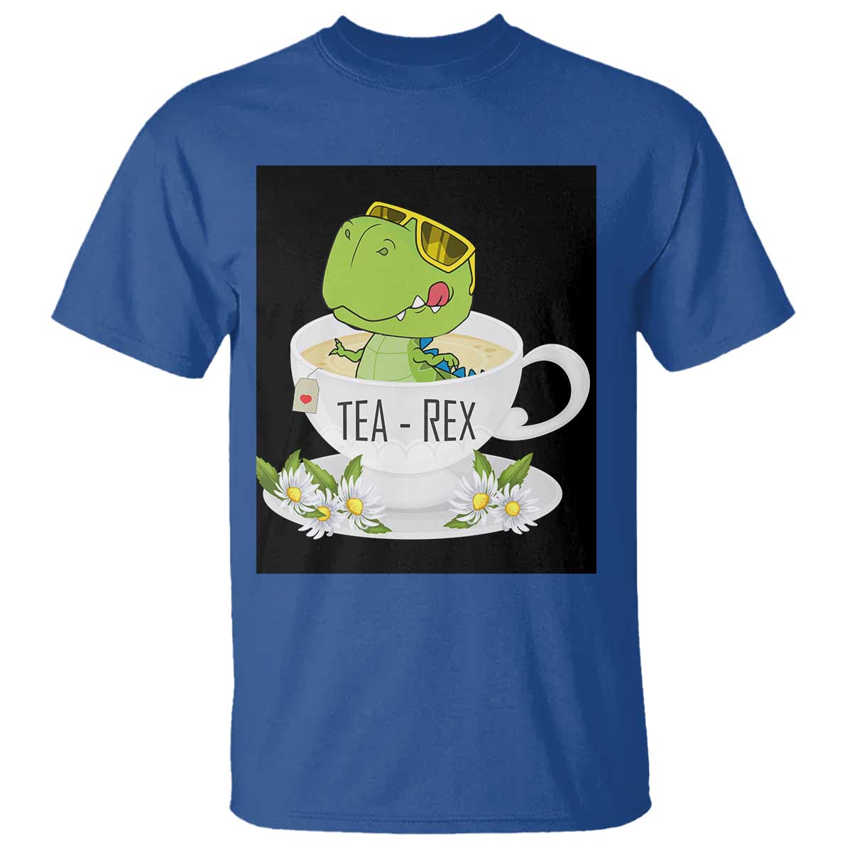 Funny Dinosaur Tea Rex T Shirt - Wonder Print Shop