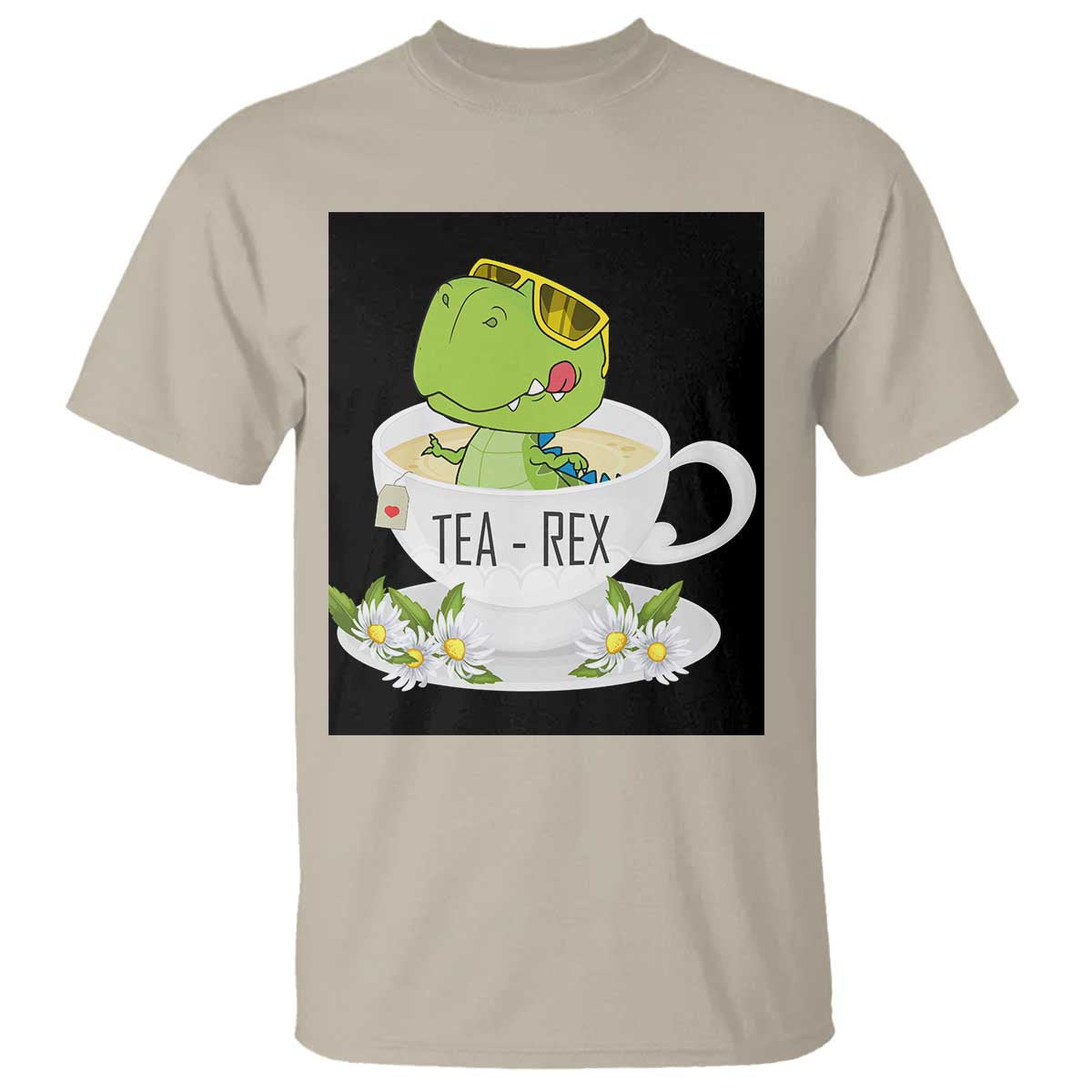 Funny Dinosaur Tea Rex T Shirt - Wonder Print Shop