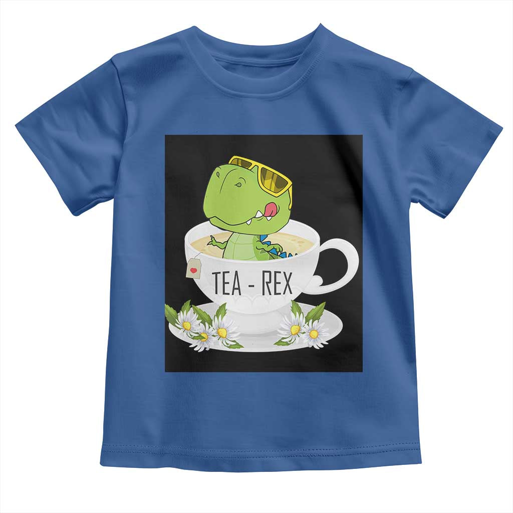 Funny Dinosaur Tea Rex Toddler T Shirt