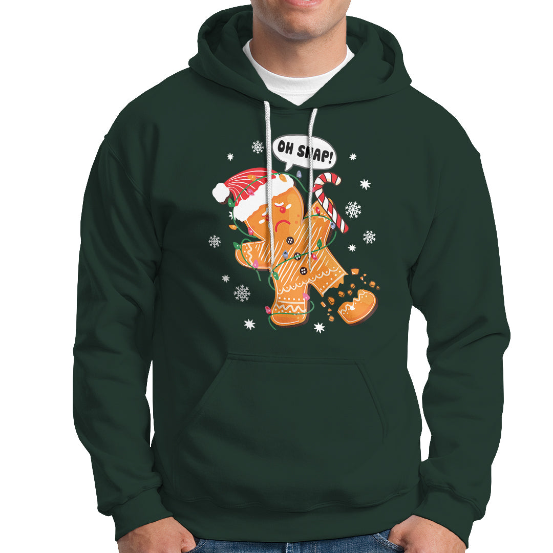 Op Snap Gingerbread Broken Leg Christmas Hoodie - Wonder Print Shop