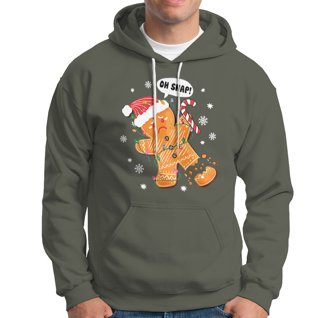 Op Snap Gingerbread Broken Leg Christmas Hoodie - Wonder Print Shop